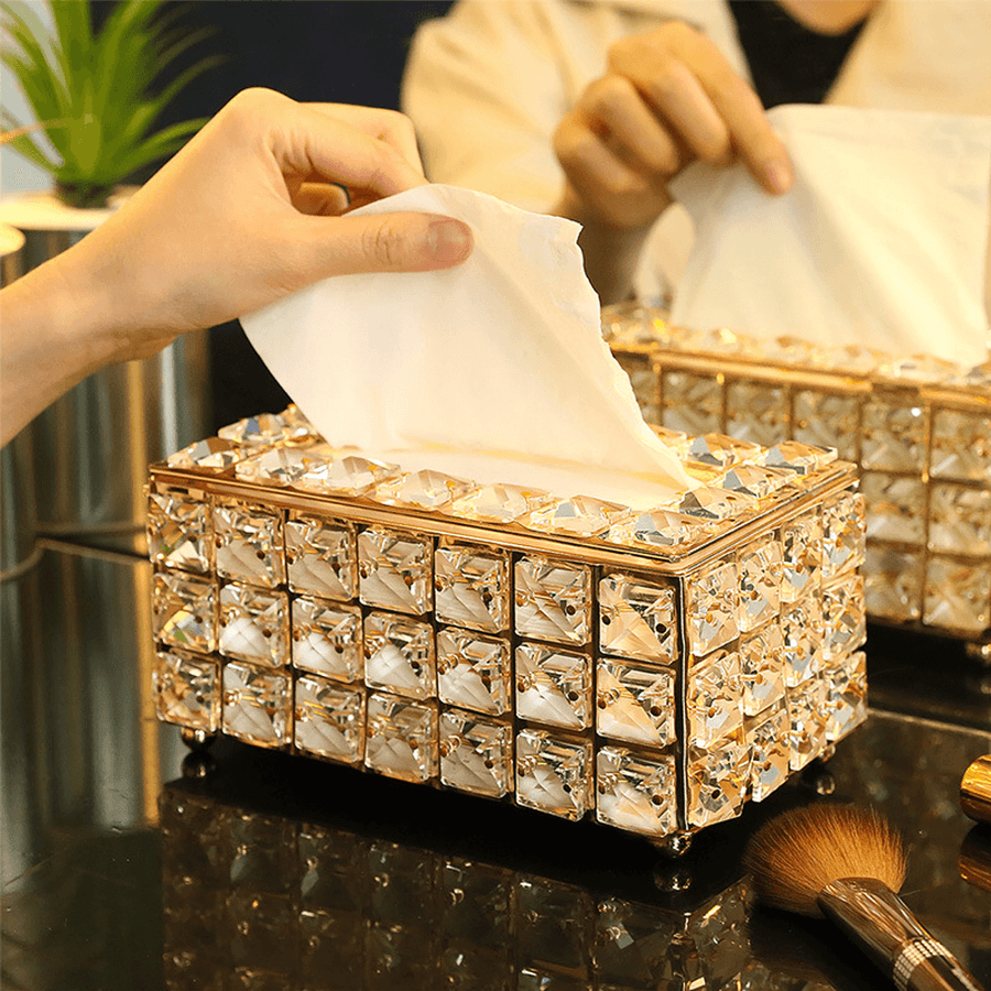 Square Crystal Tissue Box - smartishTrend