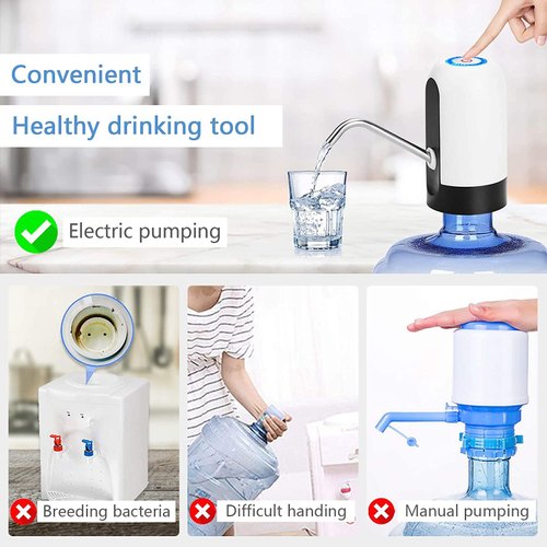 Electric Water Dispenser Portable Automatic Electric Water Pump Drinking Bottle Switch Usb Rechargeable Water Pump Machine