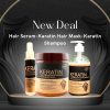 Hair Keratin Mask, Keratin Shampoo & Keratin Serum (pack Off 3 ) 3 In 1