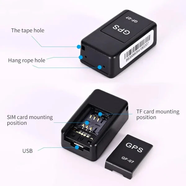 Gps Tracker With Box | Gf07 Wireless Mini Magnetic Gps Tracker Car Tracking Device