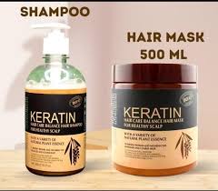 Hair Keratin Mask, Keratin Shampoo & Keratin Serum (pack Off 3 ) 3 In 1