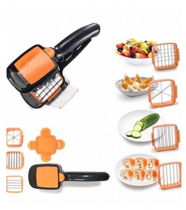 Quick Fruit Vegetable Cutter 5 In 1 Slicer Speedy Chopper nicer Dicer