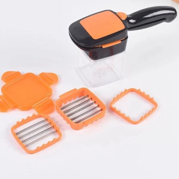 Quick Fruit Vegetable Cutter 5 In 1 Slicer Speedy Chopper nicer Dicer