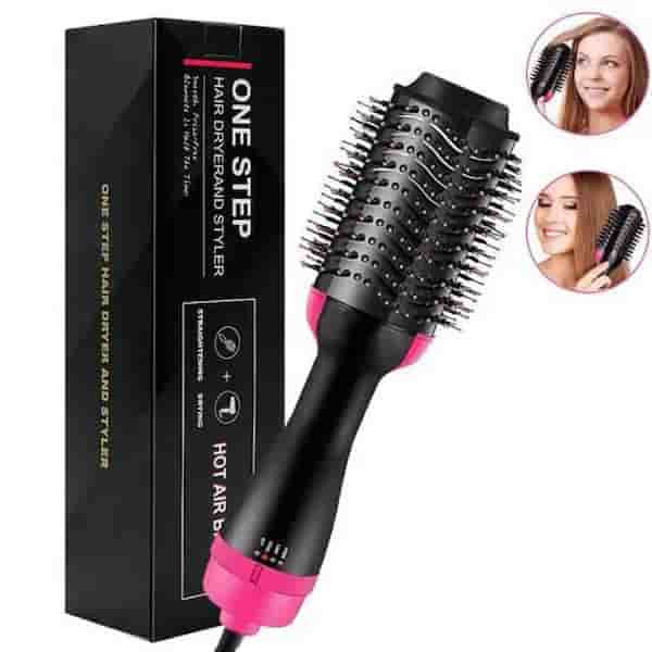 Hair Dryer And Volumizer / Hot Air Brush – Comb For Drying, Straightening, And Curling One Step 3 In 1