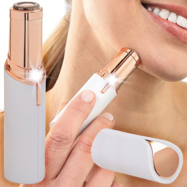 Rechargeable Facial Hair Remover Hair Trimmer For Eye Chin Cheeks Upper Lip For Girls & Women