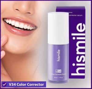 Teeth whitener & Brightening Hismiles V34 Colour Corrector Serum (30ml) Original